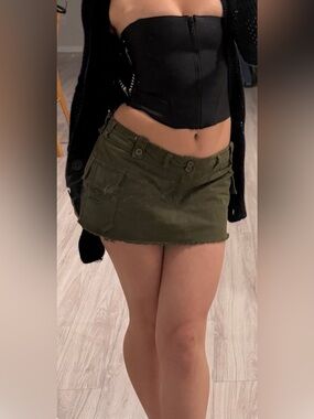 Danielle Guizio Jude Cargo Mini Skirt